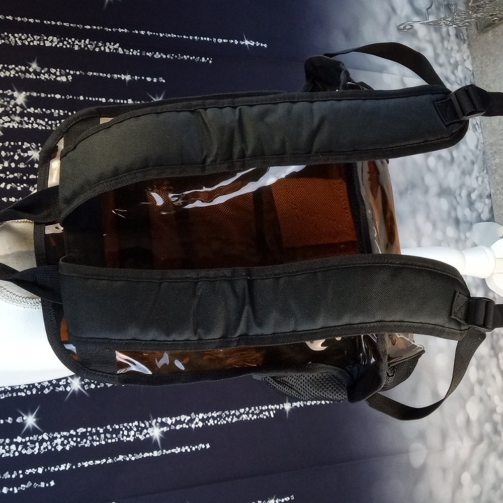 Orange Clear Plastic Backpack - image 2